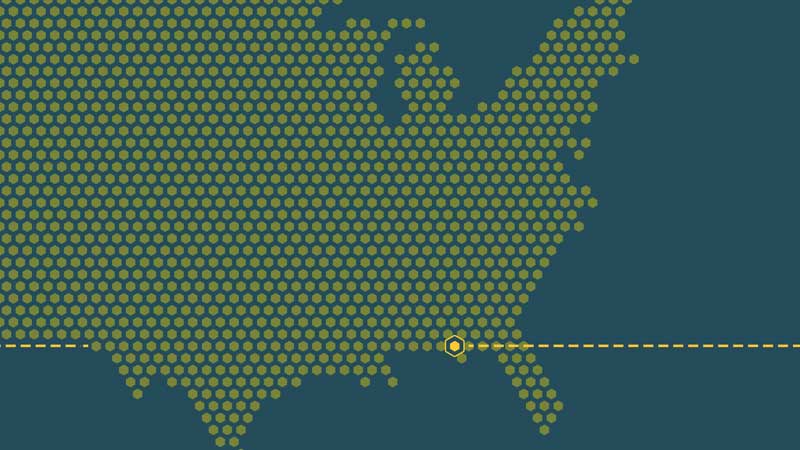United States Hexagon
